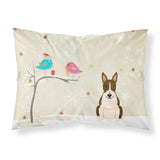 Caroline'S Treasures Christmas Presents Between Friends Bull Terrier Dark Brindle Fabric Standard Pillowcase Bb2608Pillowcase,