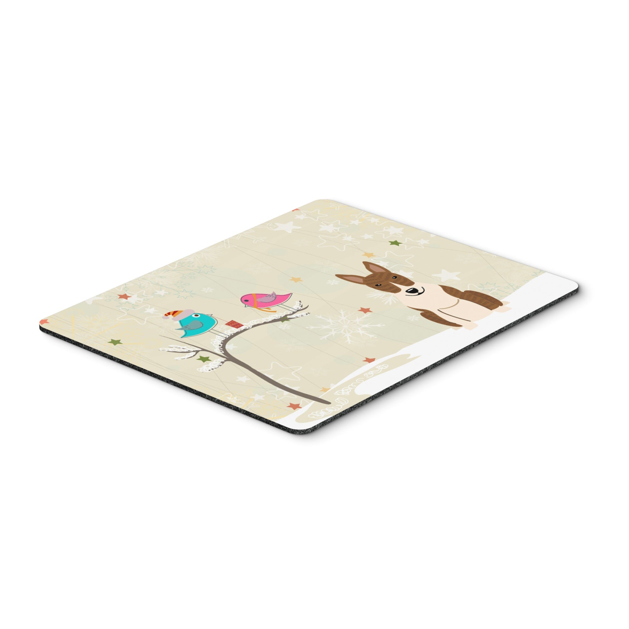 Caroline'S Treasures Christmas Presents, Bull Terrier Brindle Mouse Pad, Multicolor, 7.75X9.25 (Bb2609Mp)