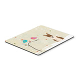 Caroline'S Treasures Christmas Presents, Bull Terrier Brindle Mouse Pad, Multicolor, 7.75X9.25 (Bb2609Mp)