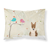 Caroline'S Treasures Christmas Presents Between Friends Bull Terrier Brindle Fabric Standard Pillowcase Bb2609Pillowcase, Mult
