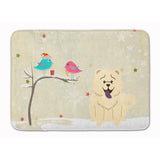 Caroline'S Treasures Christmas Presents Chow White Floor Mat, 19 X 27, Multicolor