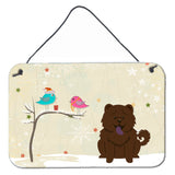 Caroline'S Treasures Christmas Presents Friends Chow Chocolate Wall Or Door Hanging Prints Bb2613Ds812, 8 X 12