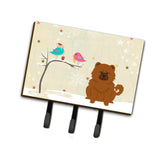 Caroline'S Treasures Christmas Presents Between Friends Chow Red Leash Or Key Holder Bb2614Th68, Triple, Multicolor