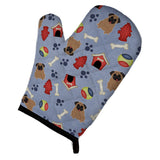Caroline'S Treasures Bb2618Ovmt Dog House Collection Pug Brown Oven Mitt, 12 By 8.5, Multicolor