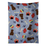 Caroline'S Treasures Bb2669Ktwl Dog House Chocolate Labrador Kitchen Towel, 25 X 15, Multicolor