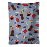 Caroline'S Treasures Bb2676Ktwl Dog House Irish Water Spaniel Kitchen Towel, 25 X 15, Multicolor