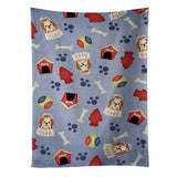 Caroline'S Treasures Bb2700Ktwl Dog House Shih Tzu Red White Kitchen Towel, 25 X 15, Multicolor