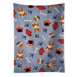 Caroline'S Treasures Bb2713Ktwl Dog House Collection Corgi Kitchen Towel, 25 X 15, Multicolor