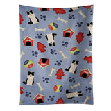 Caroline'S Treasures Bb2731Ktwl Border Collie Black White Kitchen Towel, 25 X 15, Multicolor