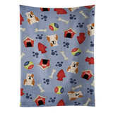 Caroline'S Treasures Bb2738Ktwl English Bulldog Fawn White Kitchen Towel, 25 X 15, Multicolor