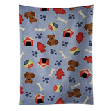 Caroline'S Treasures Bb2743Ktwl Dog House Dachshund Red Brown Kitchen Towel, 25 X 15, Multicolor