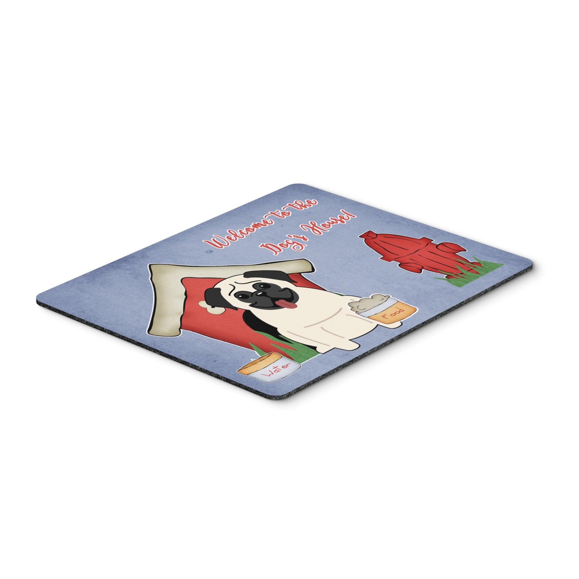 Caroline'S Treasures Dog House Collection Pug Cream Mouse Pad, Multicolor, 7.75X9.25 (Bb2758Mp)