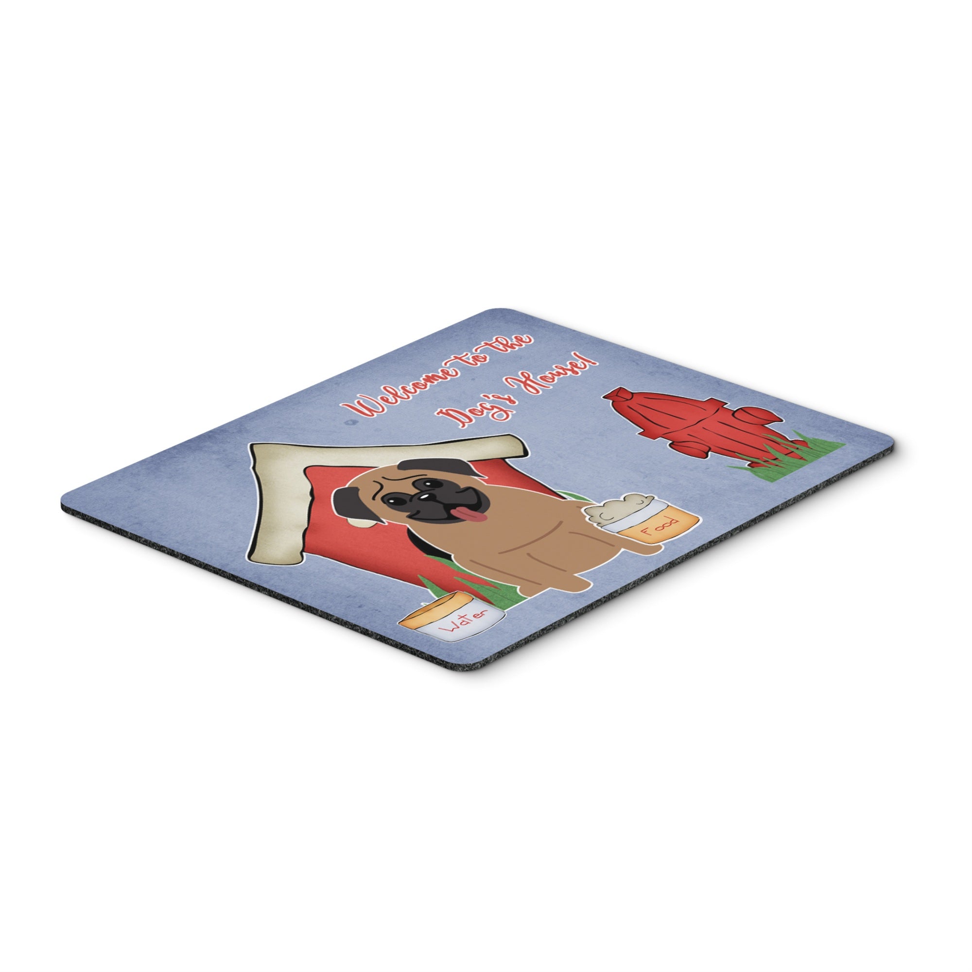 Caroline'S Treasures Dog House Collection Pug Brown Mouse Pad, Multicolor, 7.75X9.25 (Bb2759Mp)