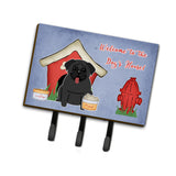 Caroline'S Treasures Dog House Collection Pug Black Leash Or Key Holder Bb2760Th68, Triple, Multicolor