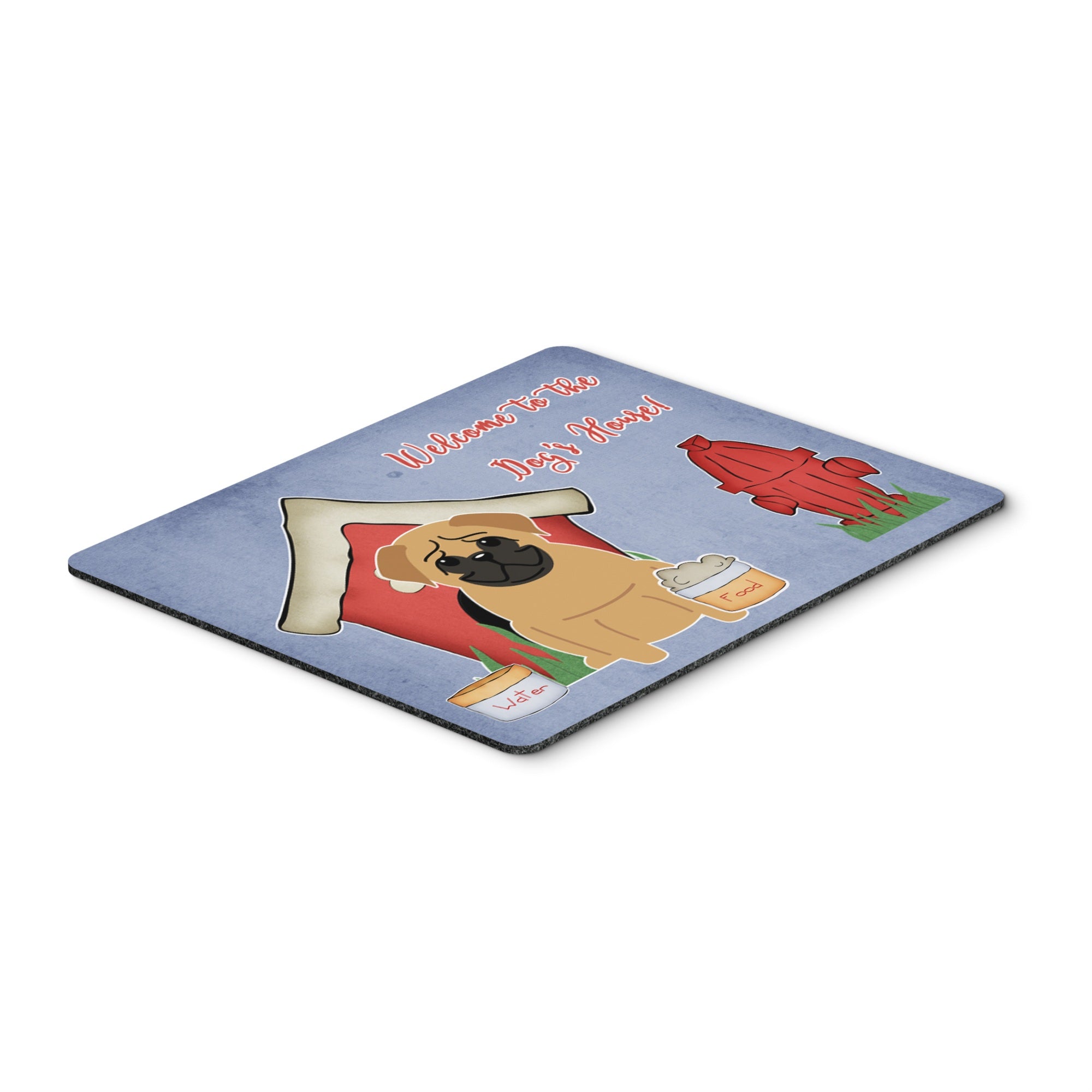 Caroline'S Treasures Dog House Collection Pug Brown Mouse Pad, Multicolor, 7.75X9.25 (Bb2761Mp)