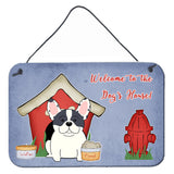 Caroline'S Treasures Dog House Collection French Bulldog Piebald Wall Or Door Hanging Prints Bb2765Ds812, 8 X 12