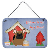 Caroline'S Treasures Dog House Collection French Bulldog Brown Wall Or Door Hanging Prints Bb2767Ds812, 8 X 12, Multic