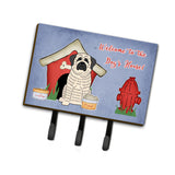 Caroline'S Treasures Dog House Collection Mastiff Brindle White Leash Or Key Holder Bb2770Th68, Triple, Multicolor