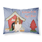 Caroline'S Treasures Dog House Collection Basset Hound Fabric Standard Pillowcase Bb2775Pillowcase, Multicolor
