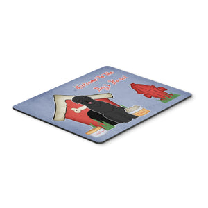 Caroline'S Treasures Dog House Collection Black Russian Terrier Mouse Pad, Multicolor, 7.75X9.25 (Bb2780Mp)