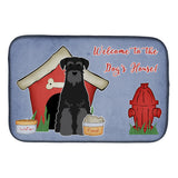 Caroline'S Treasures Dog House Collection Standard Schnauzer Black Dish Drying Mat, 14 X 21
