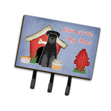 Caroline'S Treasures Dog House Collection Standard Schnauzer Black Leash Or Key Holder Bb2786Th68, Triple, Multicolor
