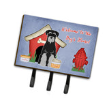 Caroline'S Treasures Dog House Collection Standard Schnauzer Black Grey Leash Or Key Holder Bb2788Th68, Triple, Multicolor