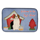 Caroline'S Treasures Dog House Collection Saint Bernard Dish Drying Mat, 14 X 21