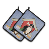 Caroline'S Treasures Dog House Collection Bernese Mountain Dog Pair Of Pot Holders Bb2790Pthd, 7.5Hx7.5W, Multicolor