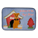 Caroline'S Treasures Dog House Collection Airedale Dish Drying Mat, 14 X 21