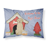 Caroline'S Treasures Dog House Collection Yellow Labrador Fabric Standard Pillowcase Bb2809Pillowcase, Multicolor