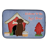 Caroline'S Treasures Bb2810Ddm Dish Drying Mat, 14 X 21, Dog House