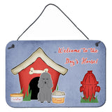 Caroline'S Treasures Dog House Collection Poodle Silver Wall Or Door Hanging Prints Bb2822Ds812, 8 X 12