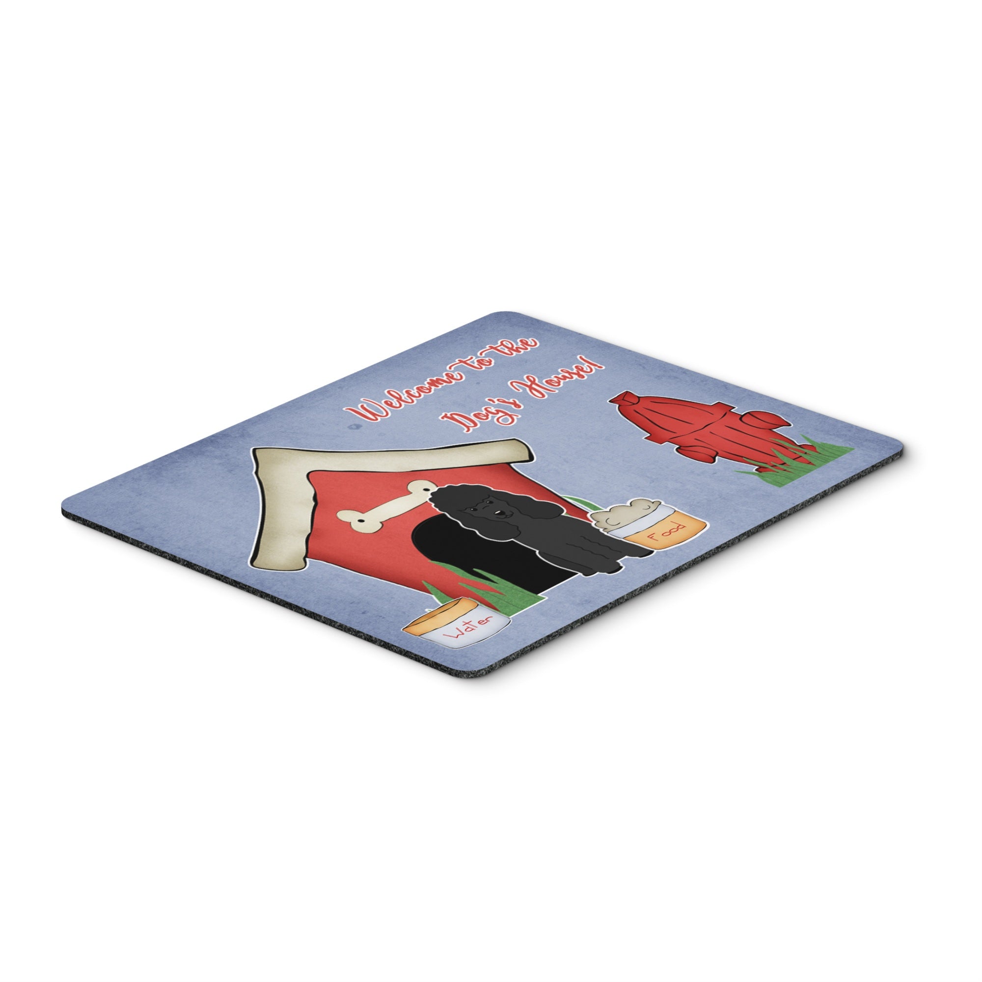Caroline'S Treasures Dog House Collection Poodle Black Mouse Pad, Multicolor, 7.75X9.25 (Bb2825Mp)
