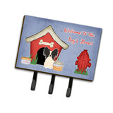 Caroline'S Treasures Dog House Collection Papillon Black White Leash Or Key Holder Bb2830Th68, Triple