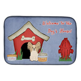 Caroline'S Treasures Dog House Collection Papillion Sable White Dish Drying Mat, 14 X 21