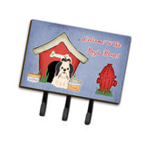 Caroline'S Treasures Dog House Collection Shih Tzu Black White Leash Or Key Holder Bb2842Th68, Triple