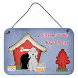 Caroline'S Treasures Dog House Collection Bedlington Terrier Blue Wall Or Door Hanging Prints Bb2844Ds812, 8Hx12W