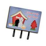 Caroline'S Treasures Dog House Collection Bedlington Terrier Blue Leash Or Key Holder Bb2844Th68, Triple, Multicolor