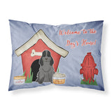 Caroline'S Treasures Dog House Collection Cocker Spaniel Black Fabric Standard Pillowcase Bb2846Pillowcase, Multicolor