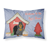 Caroline'S Treasures Dog House Collection Cocker Spaniel Black Tan Fabric Standard Pillowcase Bb2847Pillowcase, Multicolor