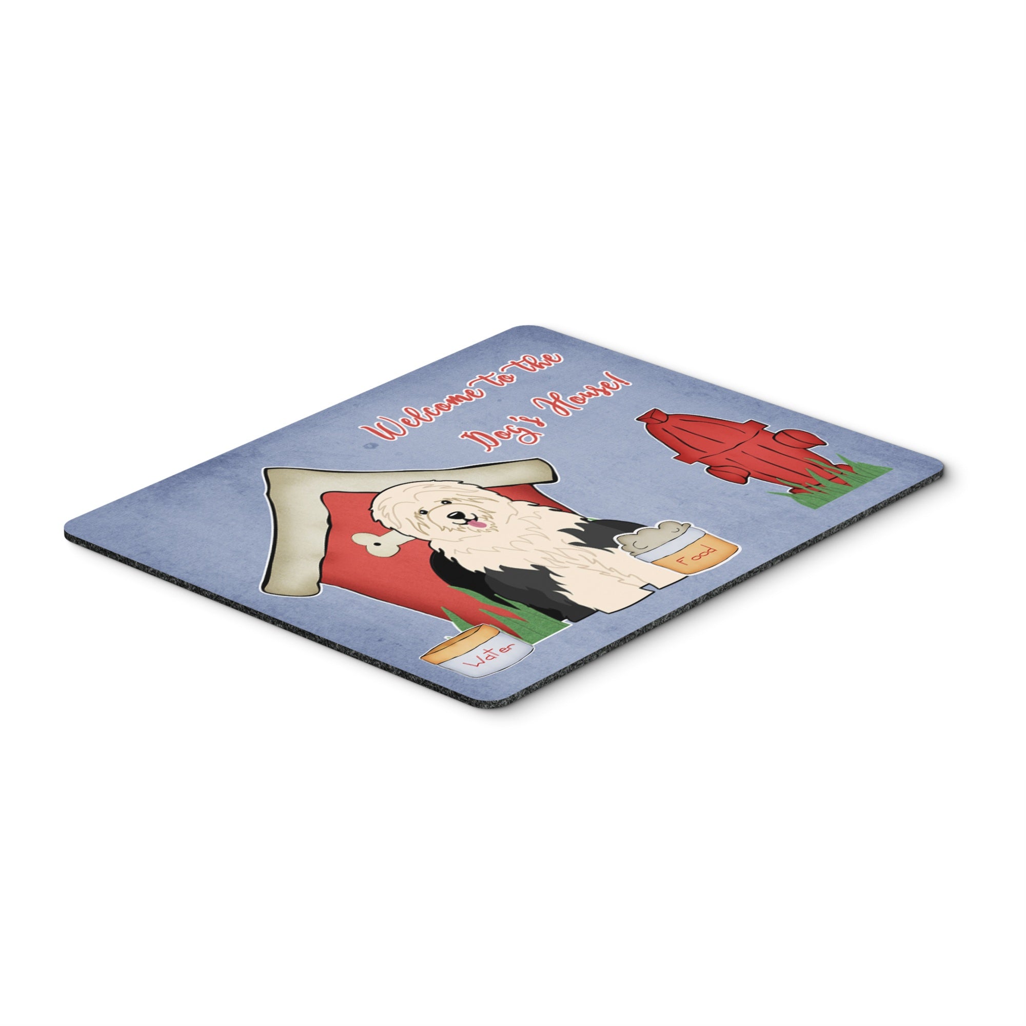 Caroline'S Treasures Dog House Collection Old English Sheepdog Mouse Pad, Multicolor, 7.75X9.25 (Bb2850Mp)