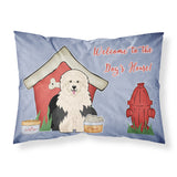 Caroline'S Treasures Dog House Collection Old English Sheepdog Fabric Standard Pillowcase Bb2850Pillowcase, Multicolor