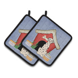 Caroline'S Treasures Dog House Collection Dalmatian Pair Of Pot Holders Bb2851Pthd, 7.5Hx7.5W, Multicolor