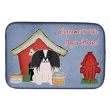 Caroline'S Treasures Dog House Collection Pekingese Black White Dish Drying Mat, 14 X 21