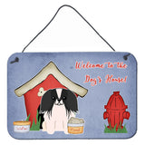 Caroline'S Treasures Dog House Collection Pekingnese Black White Wall Or Door Hanging Prints Bb2859Ds812, 8Hx12W