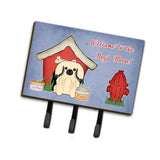 Caroline'S Treasures Dog House Collection Pekingnese Cream Leash Or Key Holder Bb2860Th68, Triple, Multicolor