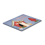 Caroline'S Treasures Dog House Collection Border Collie Red White Mouse Pad, Multicolor, 7.75X9.25 (Bb2873Mp)