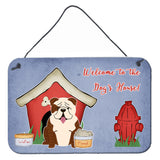 Caroline'S Treasures Dog House Collection English Bulldog Brindle White Wall Or Door Hanging Prints Bb2875Ds812, 8Hx12W, Multi