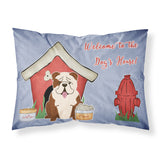 Caroline'S Treasures Dog House Collection English Bulldog Brindle White Fabric Standard Pillowcase Bb2875Pillowcase, Multicolo